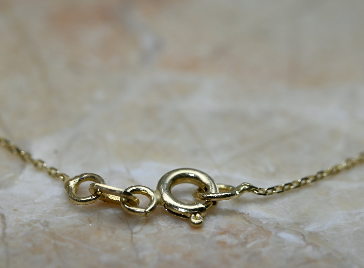 Solid Gold Medium Size Letter Necklace / Real Gold Initial Necklace / Handmade Personalized Jewelry By Selanica