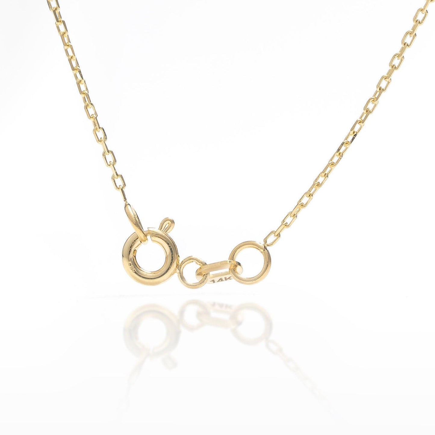 Solid Gold Bezel Bracelet, Real Gold Premium Five Stone Bracelet For Her, Handmade Fine Jewelry by Selanica