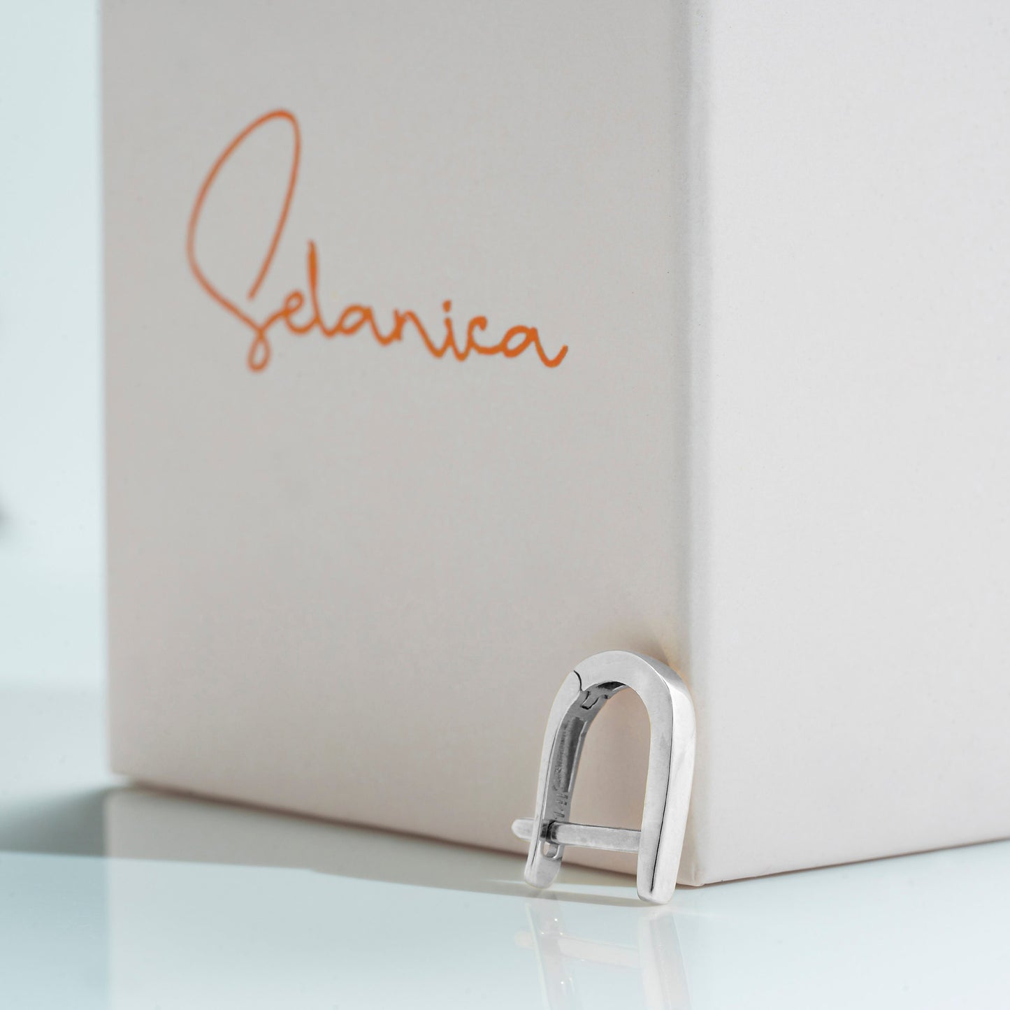 Solid Gold Dainty Hoop Earrings, Real Gold Premium Lightweight and Sturdy Pair of Hoops For Her, Handmade Fine Jewelry By Selanica