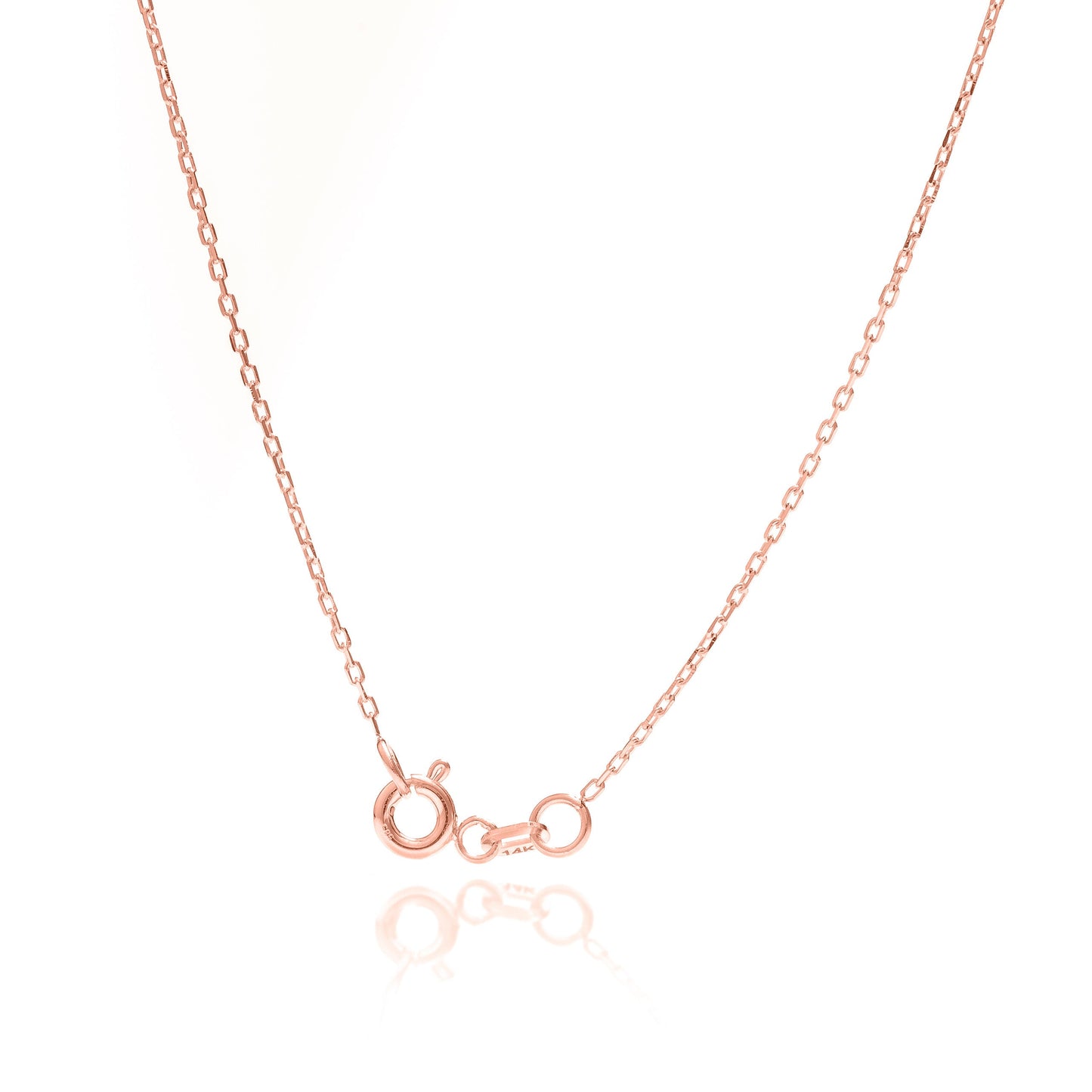 Solid Gold Diamond Cut Chain, Real Gold Dainty Chain, Premium Handmade Fine Jewelry by Selanica