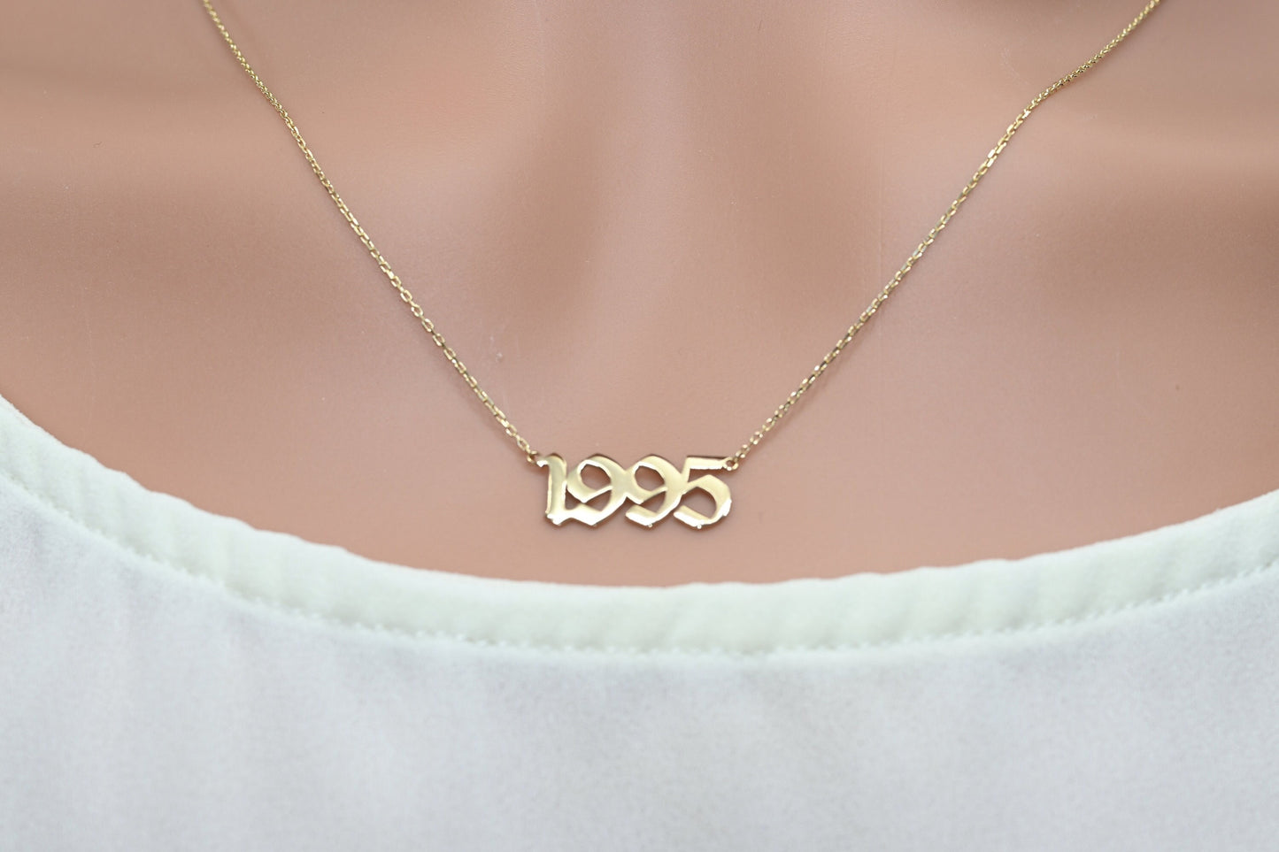 Solid Gold Name Necklace / Real Gold Dainty Custom Name Necklace / Handmade Personalized Jewelry By Selanica