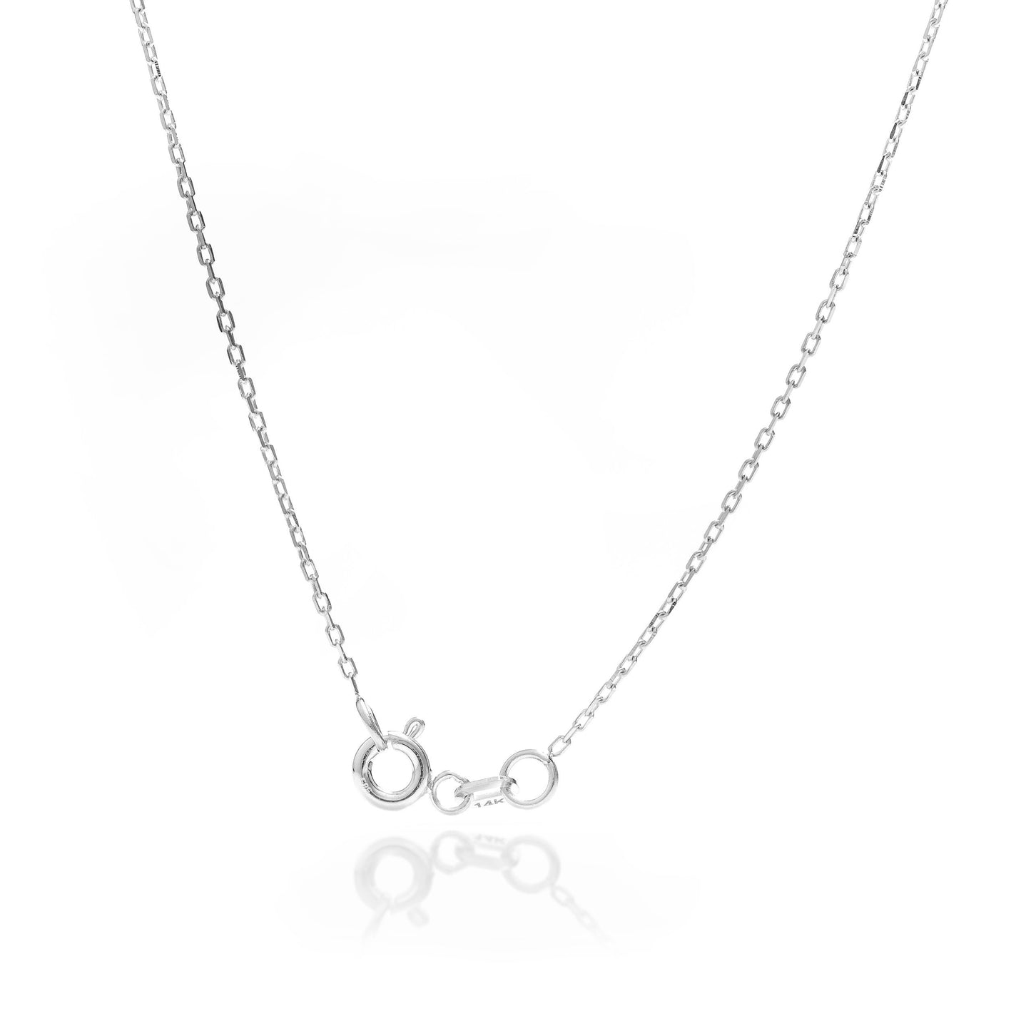 Solid Gold Diamond Cut Chain, Real Gold Dainty Chain, Premium Handmade Fine Jewelry by Selanica