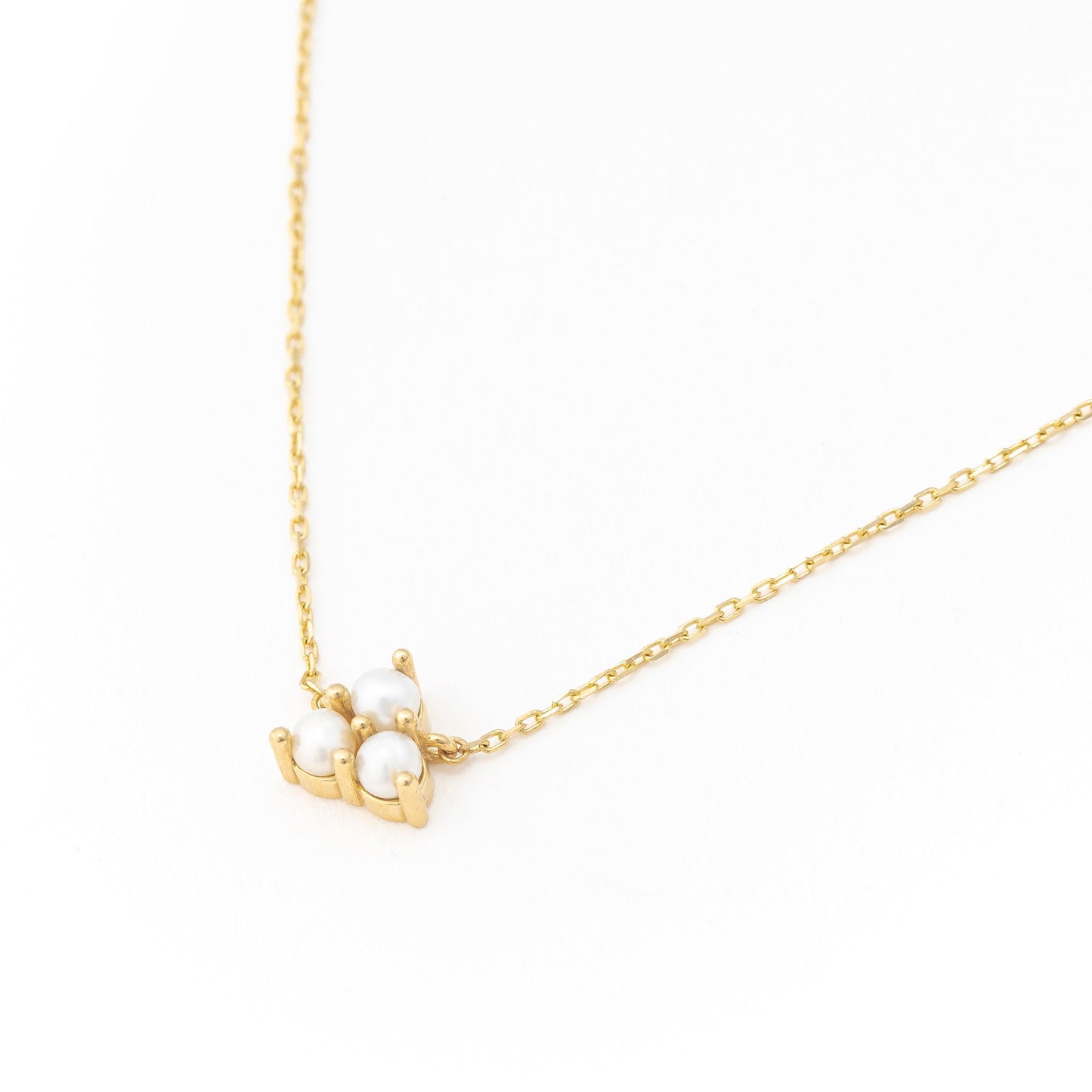 Solid Gold Natural Pearl Necklace, Real Gold Dainty Pearl Pendant, Premium Pearl Necklace For Her, Handmade Fine Jewelry by Selanica